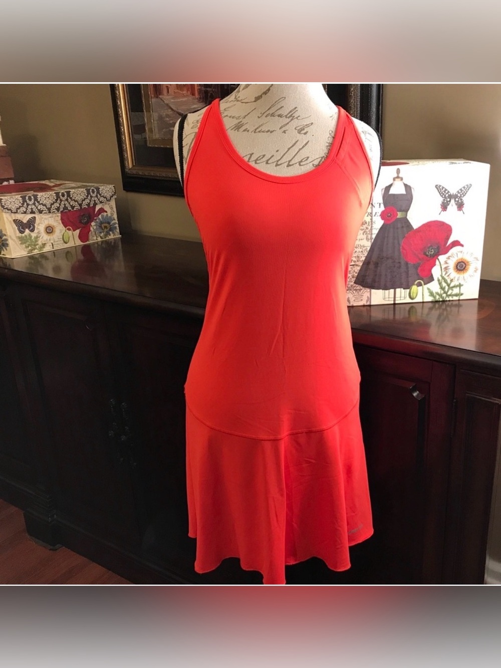 Patagonia Tennis Dress-Orange, Medium